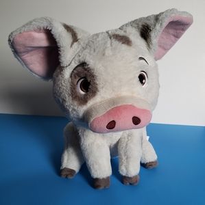 Disney Store Pua the Pig Sitting Plush 13" Soft Medium Stuffed Animal Toy Moana